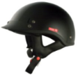 VCAN Solid Black Large Cruiser Half Helmet